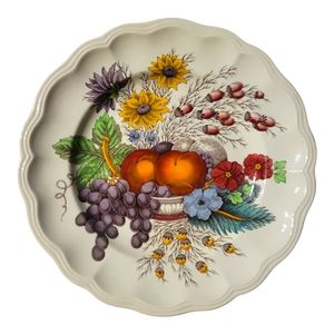Vtg 1954-1988 Reynolds by SPODE Fruits Flowers Copeland England Dinner Plate